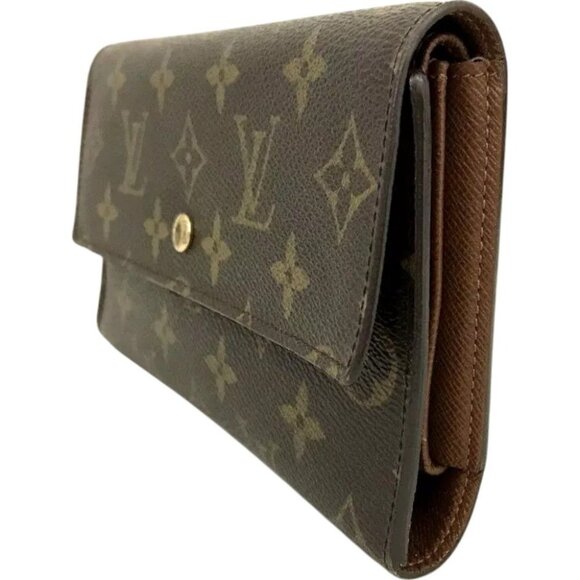 431249BA (X3) Louis Vuitton Wallet Long Porte Tresor International Brown Monogra - Picture 3 of 9
